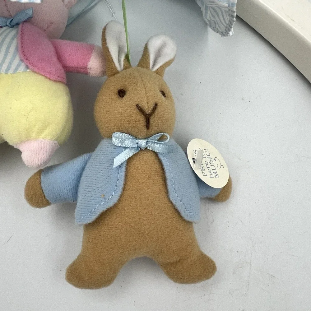 Vintage 1980's Eden Peter Rabbit And Friends Butterfly Baby Nursery Lullaby Crib